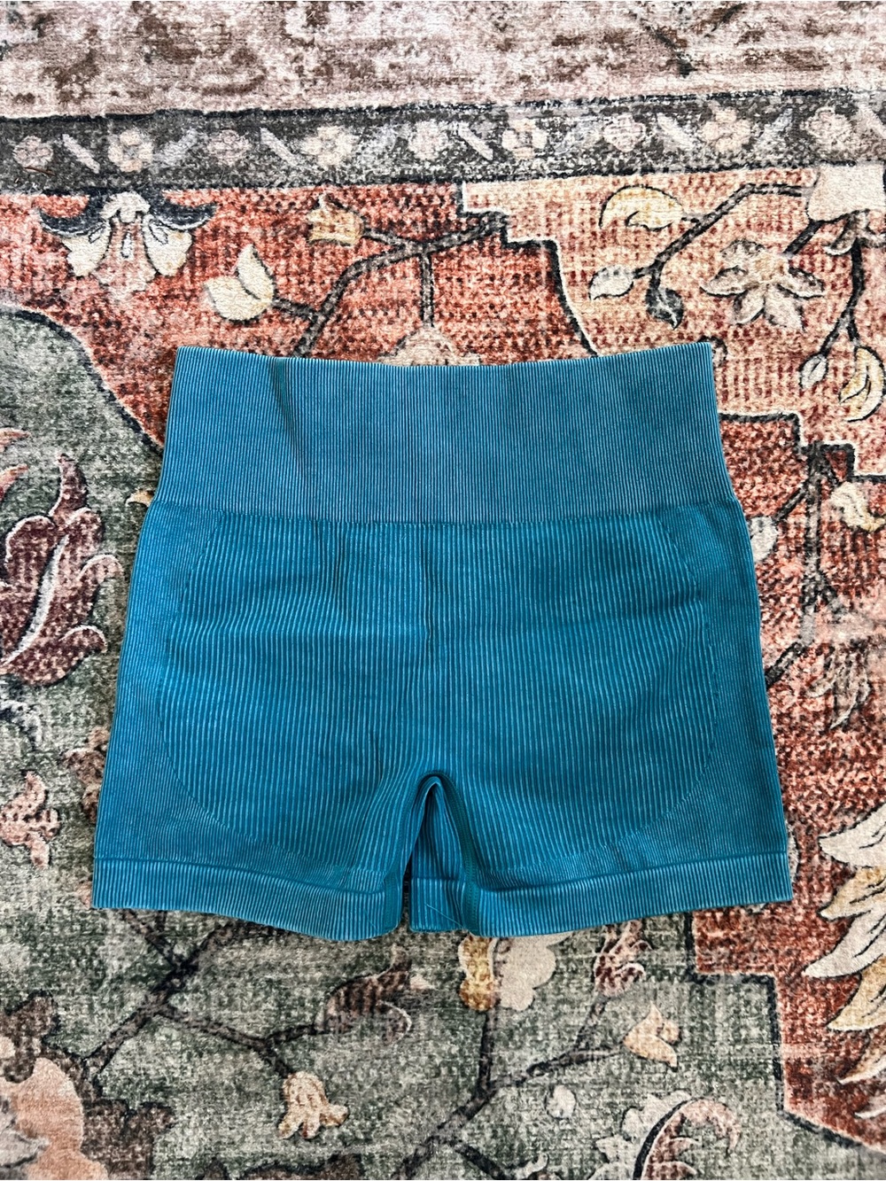 Bo+Tee Ribbed Teal Women’s Shorts